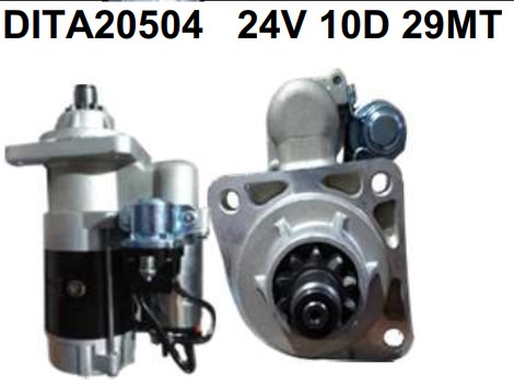 DITA20504 MOTOR DE PARTIDA DELCO 29MT CARGO/CAM.VW 24V 10D (40MM)