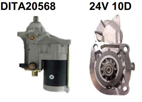 DITA20568 MOTOR DE PARTIDA DENSO CATERPILLAR 3114/3116 24V 10D
