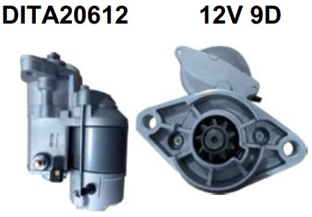 DITA20612 MOTOR DE PARTIDA MITSUBISHI EMP. TOYOTA 1.4KW 12V 9D