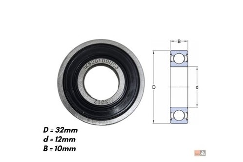 IK6201DDUC3 ROLAMENTO ALTERNADOR MB BOSCH 32X12X10