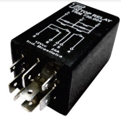 TRM730004 RELE ELETR 12V 8T 25A AR CONDIC - RELE 13 VW