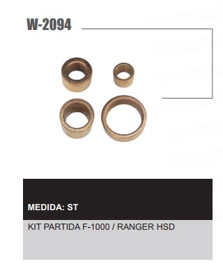W2094ST -KIT BUCHA PART.BOSCH FORD F1000/RANGER HSD 
