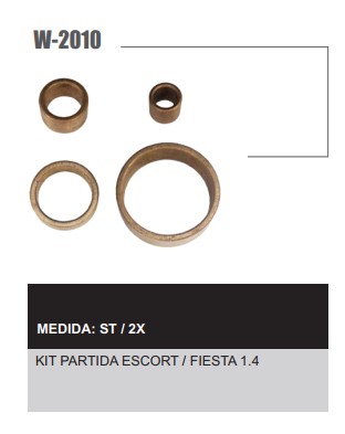 W2010ST -KIT BUCHA PART.BOSCH FIESTA 1.4/ESCORT 