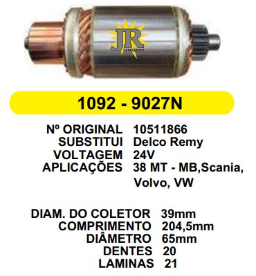 9027/123020 IND. PART. DELCO 38MT 24V C204.5 D65 20D EURO 