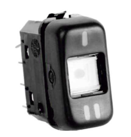 IM11565 INTERRUPTOR TECLA MB.88> 2POSIÇÕES PRETO 24V 8T