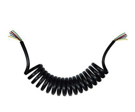 DNI8305 CHICOTE ESPIRAL 7POL. NYLON 5.50MT