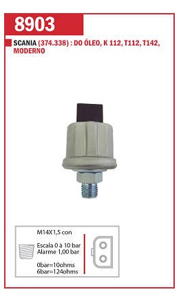 EC8903 INTERRUPTOR PRESSAO DO OLEO 