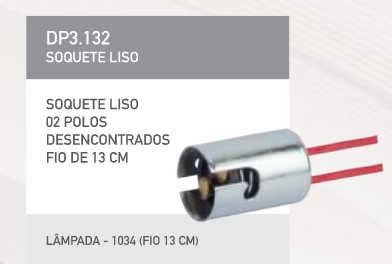 DP3132 SOQUETE ADAPTAÇÃO P/1034 LISO (DP7.132) (C/05PÇS)  