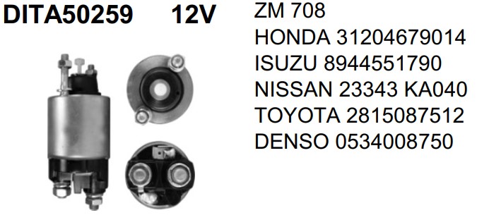 DITA50259 AUTOMATICO PT. DENSO DAIHATSU HI-JET 850 1.0 12V ZM708
