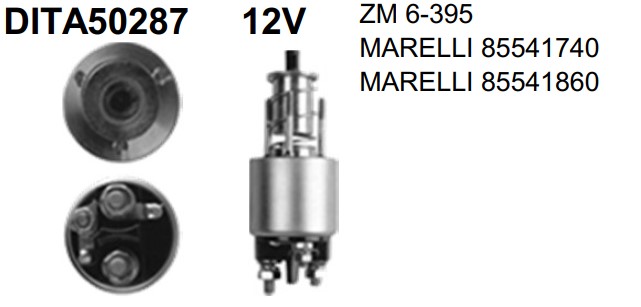 DITA50287 AUTOMATICO PT. MARELLI BRAVA/MAREA/PALIO/SIENA 12V ZM6395