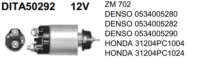 DITA50292 AUTOMATICO PT. DENSO HONDA CIVIC/CRX 12V ZM702