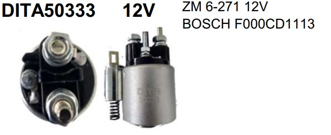 DITA50333 AUTOMATICO PT. BOSCH LOGAN/SANDERO/SYMBOL 12V ZM6271