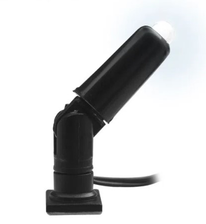 AP142 MINI SPOT CP. PRETO 12V LED BRANCO