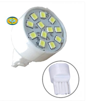 AL1275 LED T20 1POLO BASE PLASTICA 12V BRANCO (UN)