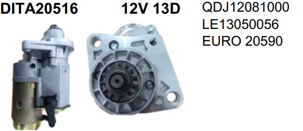 DITA20516 MOTOR DE PARTIDA KIA BONGO 2.7 DIESEL 12V 13D