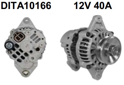 DITA10166 ALTERNADOR EMPILHADEIRA YALE /HYSTER/CLARK 12V 40A (CONECTOR VERTICAL)