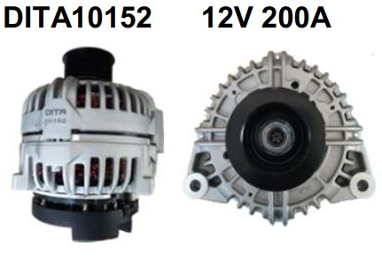 DITA10152 ALTERNADOR BOSCH COLHEITADEIRA J.DEERE 200A 12V
