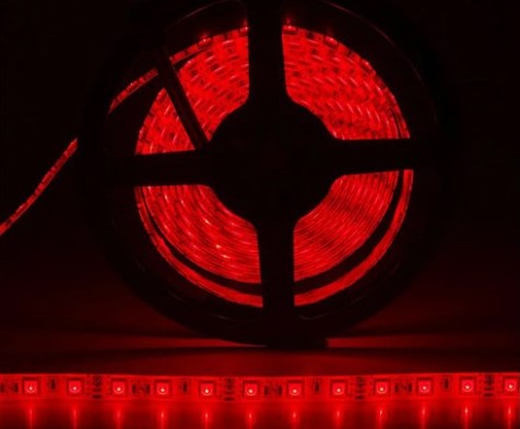 FITA LED VERMELHA 5050 24V ((SOLTA)) (POR METRO)