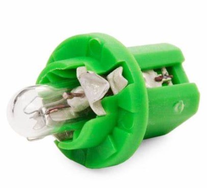 LMM2722MF LAMPADA+SOQUETE 2W B8.5D 12V (VERDE LIMAO) MARELLI