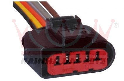 ETE5331 CHICOTE 5VIAS FLUXO AR VW/GOLF/JETTA/POLO/AUDI FEMEA 