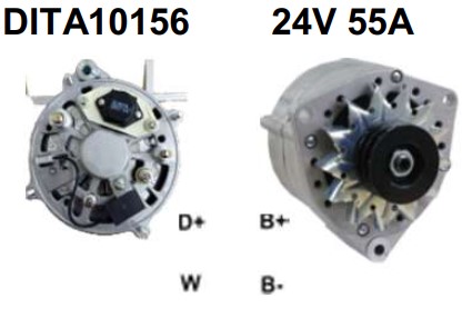 DITA10156 ALTERNADOR MB 24V 55A POLIA DUPLA