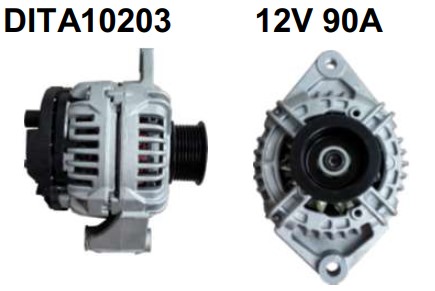 DITA10203 ALTERNADOR BOSCH CARGO ELETRONICO 12V 90A  — Foto 2