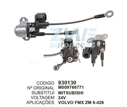 930130 RELE AUXILIAR PT. MITSUBISHI VOLVO FMX 24V ZM6428