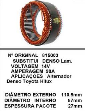 40029 EST. DENSO HILUX E111 I87 L27 14V 90A