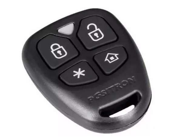 6164 CONTROLE ALARME POSITRON PX52 4 BOTOES ((MODELO ORIGINAL))