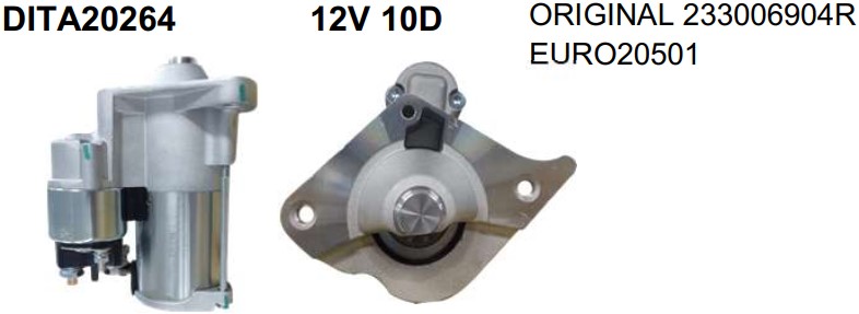 DITA20264 MOTOR DE PARTIDA COMSTAR RENAULT KWID/LOGAN/SANDERO 12V 10D