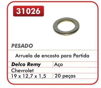 GB31026 ARRUELA DE ACO PART. DELCO (C/20) 19X12.7X1.5