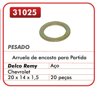 GB31025 ARRUELA DE ACO PART. DELCO (C/20) 20X14X1.5 