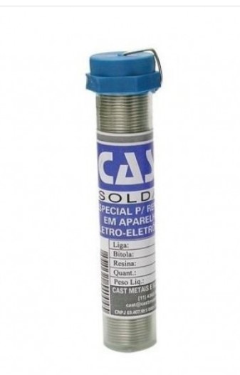 ESTANHO SOLDA CAST CARRETEL TUBINHO 1.00MM 22G (CA1419)