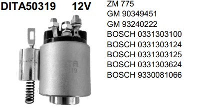 DITA50319 AUTOMATICO PT. BOSCH ASTRA/CORSA/VECTRA/OMEGA ZM775