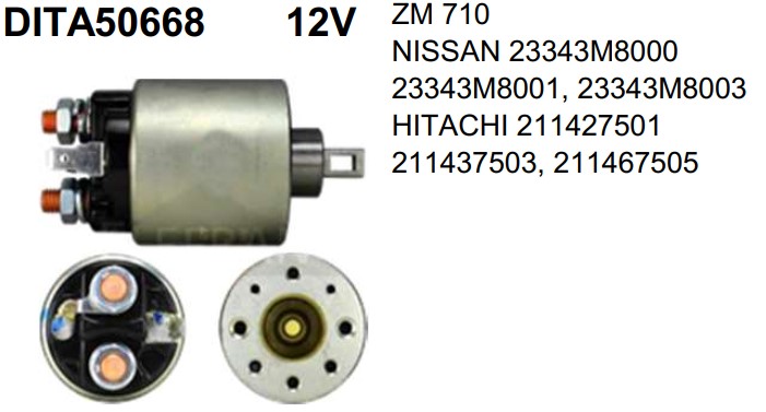 DITA50668 AUTOMATICO PT. HITACHI NISSAN/SUBARU 12V ZM710