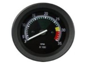 GTC0750 CONTAGIRO/TACOMETRO 80MM 3500RPM MB 12/24V C/REG. 
