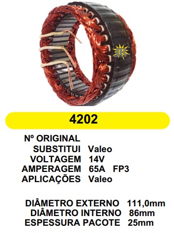 4202 EST. VALEO E111 I86 FP3 12V 
