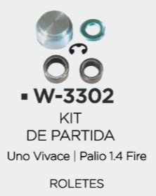 W3302ST -KIT BUCHA PART.BOSCH UNO VIVACE/PALIO 1.4 C/T/JGT C/ROL