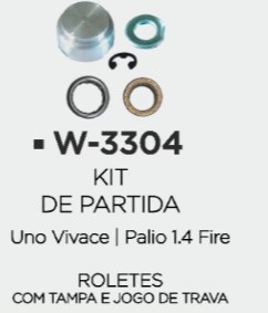 W3304ST -KIT BUCHA PART.BOSCH UNO VIVACE/PALIO 1.4 C/T/JGT C/ROL