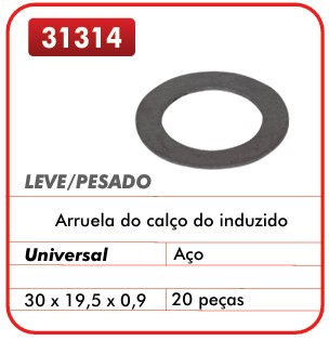 GB31314 ARRUELA DE ACO CALCO INDUZIDO MB JF (C/20) 30X19.50X0.9 