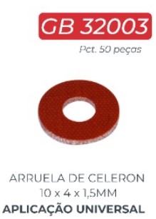 GB32003 ARRUELA FIBRA ALTERNADOR/M.PARTIDA UNIVERSAL (C/50) 10X4X1.5 