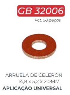 GB32006 ARRUELA FIBRA ALTERNADOR (C/50) 5.2X14.8X2