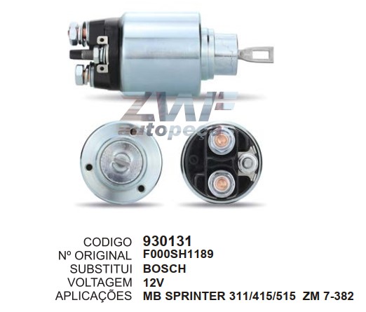 930131 AUTOMATICO PT. BOSCH SPRINTER CDI ZM7382