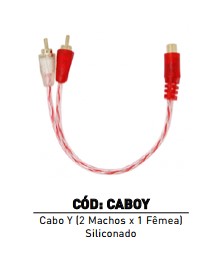 ASX8030 CABO RCA Y 1FEMEA/2MACHO 4MM 20CM 