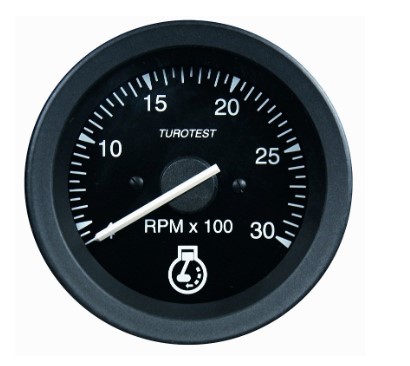 TU301238 CONTAGIRO/TACOMETRO 80MM 3000RPM VALMET 12V
