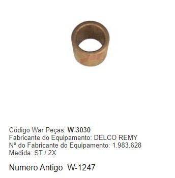 W30302X -BUCHA LB/C. (W1247) DELCO 37MT LC. 42MT (C/10)