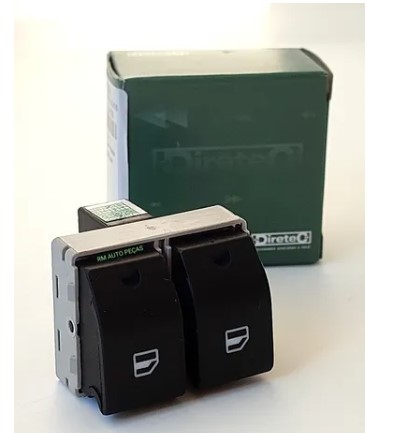 DTC2131 INTERRUPTOR VIDRO GOL G4/G5/G6/FOX DUPLO (2 ESTAGIOS) CINZA
