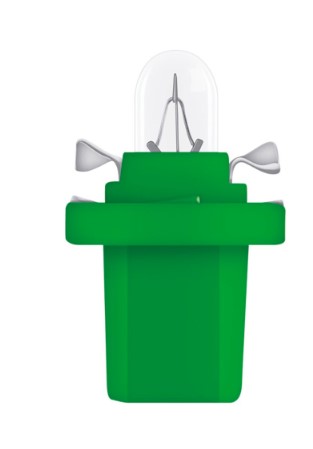 OS2722MF LAMPADA+SOQUETE 2W B8.5D 12V (VERDE LIMAO) OSRAN 