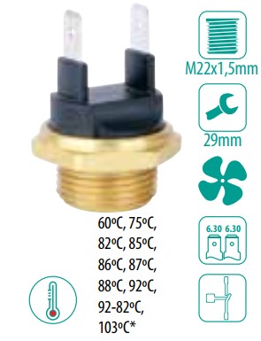 IG40588G INTERRUPTOR TERM. RADIADOR (88-79Â°C)