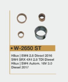 W2650ST -KIT BUCHA PART.BOSCH TOYOTA HILUX/SW4 C/ROLETE